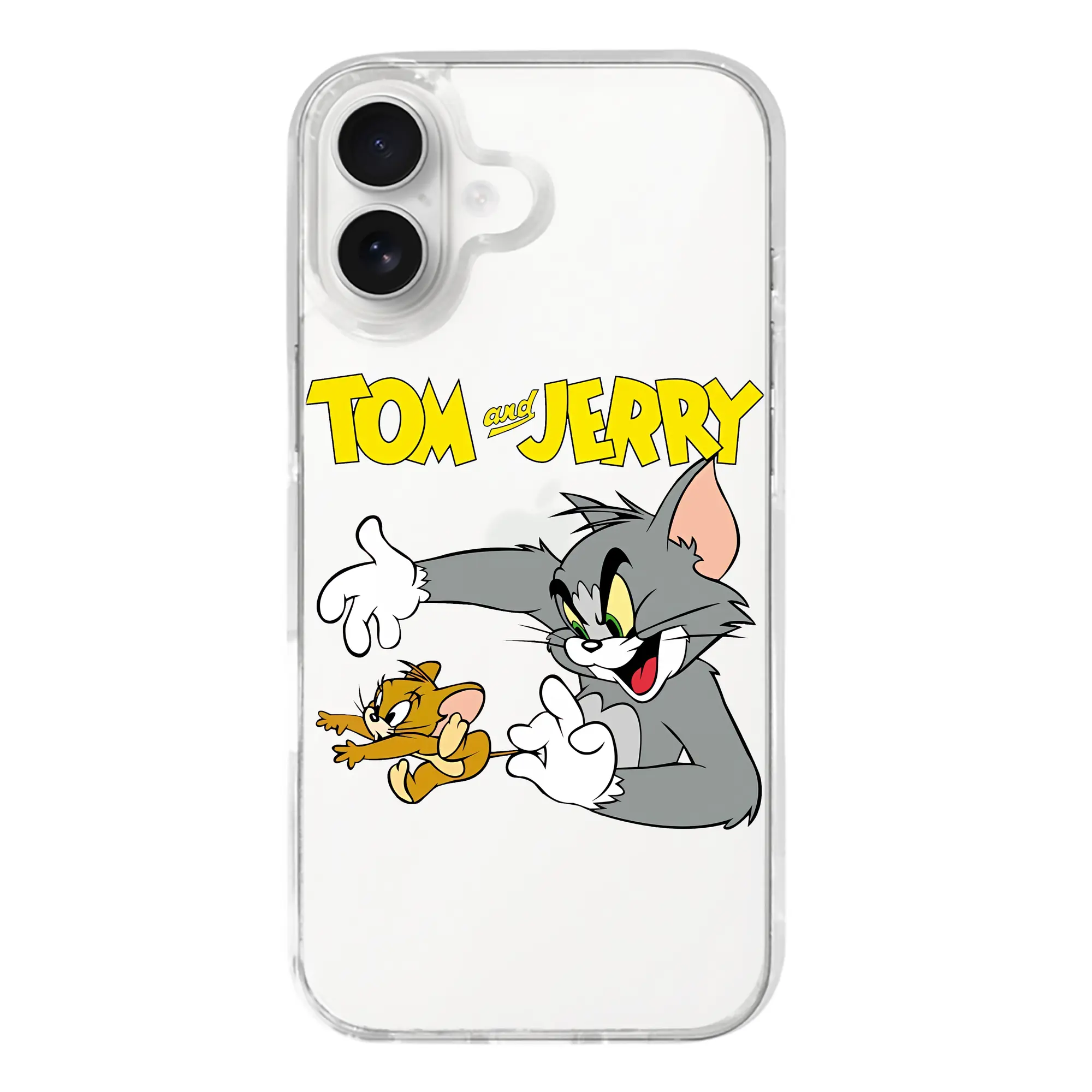 トムとジェリー グッズ トム - iPhone 17シリーズ 透明スマホケース – 薄型・耐衝撃・精密フィット保護カバー